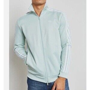 adidas Originals Beckenbauer Track Jacket Small Mint Green Blue Trefoil CW1253